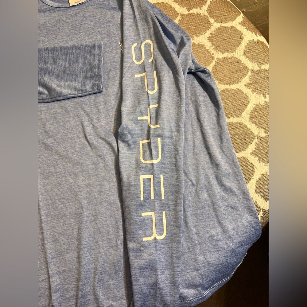 Spyder Blue Shirt small performance long sleeve